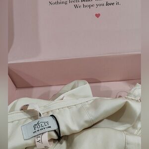 Oh Polly Cream Satin Dress